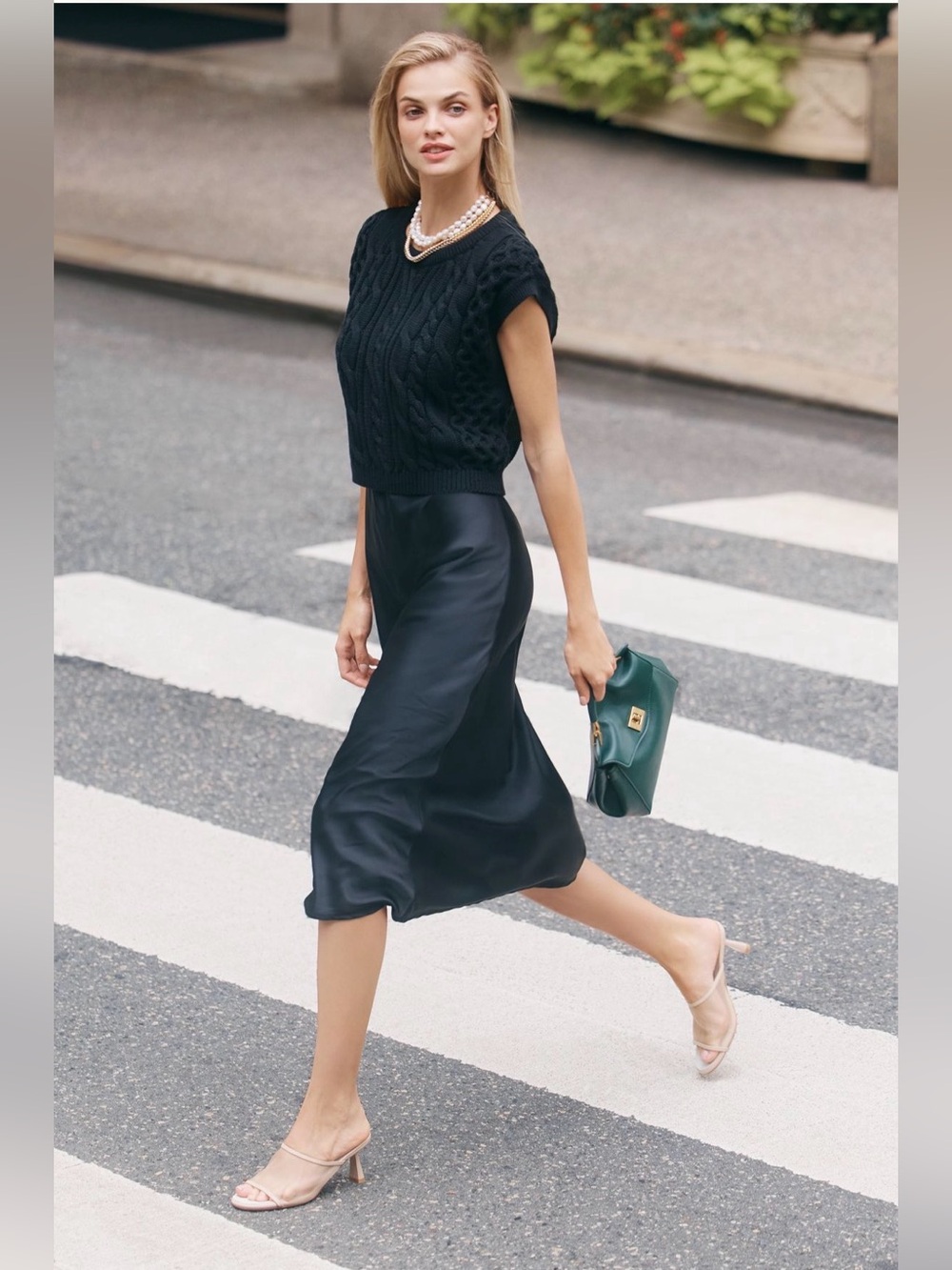 Anthropologie The Gemini Cap-Sleeve Sweater + Tank Dress Set